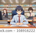 Office worker in a suit (AI illustration) 108916222