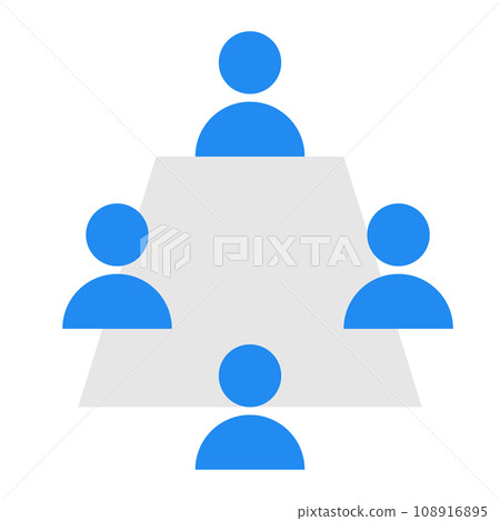 代表溝通、會議的顏色樣式圖標 代表溝通、會議的顏色樣式圖標 108916895