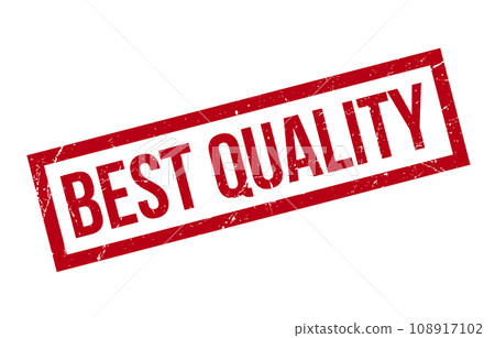 Red Grunge Best Quality Rubber Stamp Isolated On White Background 108917102
