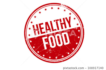 Healthy Food Rubber Stamp. Red Healthy Food Rubber Grunge Stamp Seal Vector Illustration Healthy Food Rubber Stamp. Red Healthy Food Rubber Grunge Stamp Seal Vector Illustration 108917140