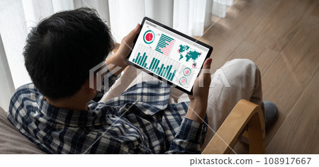 Business data dashboard provide modish business intelligence analytic Business data dashboard provide modish business intelligence analytic 108917667