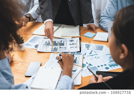 Multiracial analyst team use BI dashboard for data analysis. Concord Multiracial analyst team use BI dashboard for data analysis. Concord 108917738