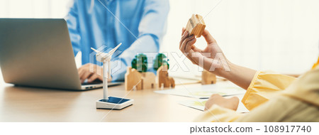 Professional businesswoman decides to Invest in green business. Delineation. Professional businesswoman decides to Invest in green business. Delineation. 108917740