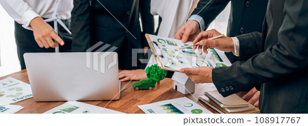 Eco business company meeting planning strategy. Trailblazing 108917767