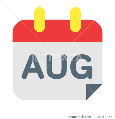 代表月份(八月)的顏色樣式圖標 代表月份(八月)的顏色樣式圖標 108919037