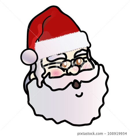santa claus face illustration 108919934