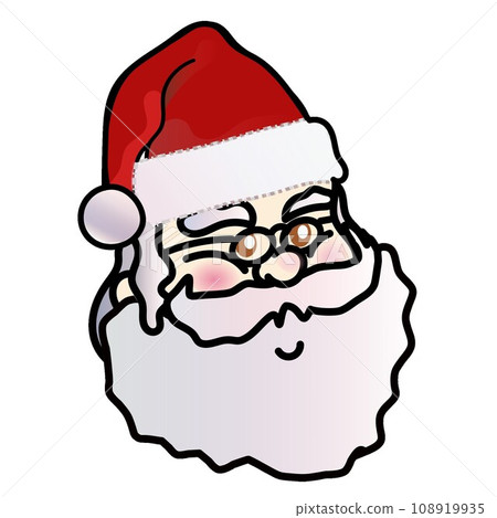 santa claus face illustration santa claus face illustration 108919935