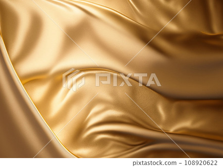 Fantastic gold satin image background texture Generative AI 108920622