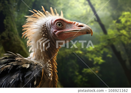 Image of vulture in the forest on a natural background. Birds., Wildlife Animals. 108921162