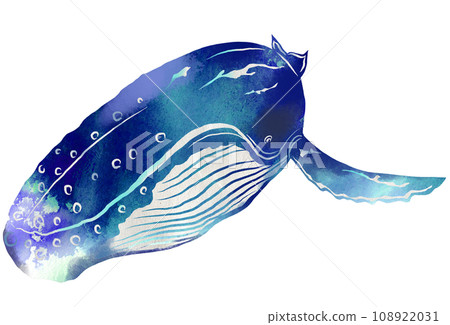 Powerful whale illustration 108922031