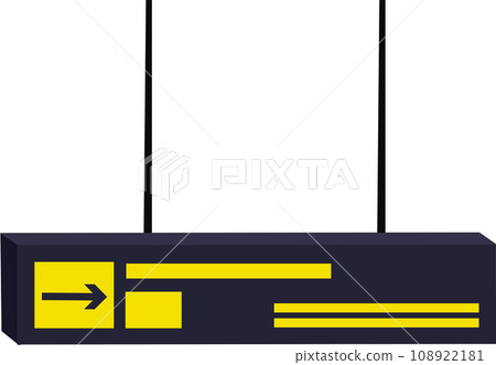 Airport guide board 108922181