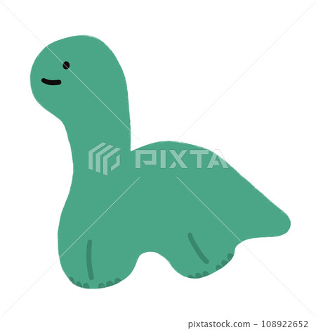 Cute Dinosaur Brachiosaurus Cartoon illustration Cute Dinosaur Brachiosaurus Cartoon illustration 108922652