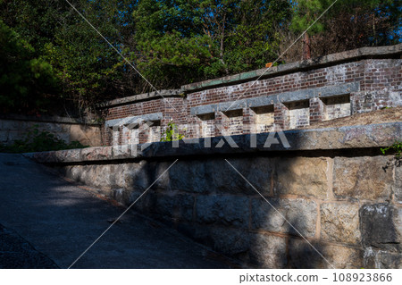 Very beautiful autumn scenery of Okunoshima in Hiroshima Prefecture, Japan Very beautiful autumn scenery of Okunoshima in Hiroshima Prefecture, Japan 108923866