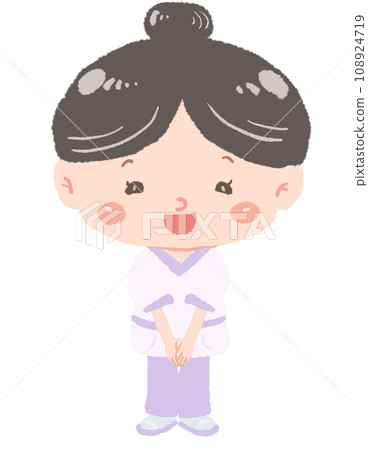 Therapist's whole body posture, careful standing pose 108924719
