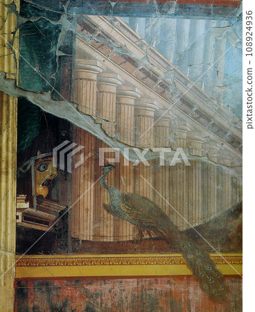 Frescoes in the Ruins of Pompeii, near Naples, Italy Frescoes in the Ruins of Pompeii, near Naples, Italy 108924936