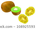 Dried fruits kiwi 108925593