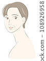 Middle-aged woman with healthy short cut 108926958
