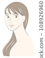 Healthy young woman with long hair 108926960