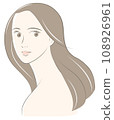 Healthy young woman with long hair 108926961