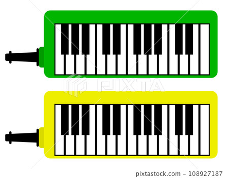 Illustration of a keyboard harmonica learned in music class Illustration of a keyboard harmonica learned in music class 108927187
