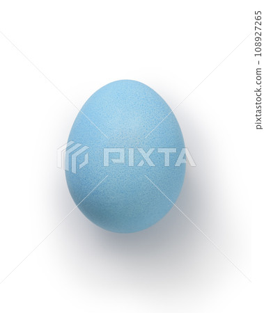 blue easter egg isolated on white background blue easter egg isolated on white background 108927265