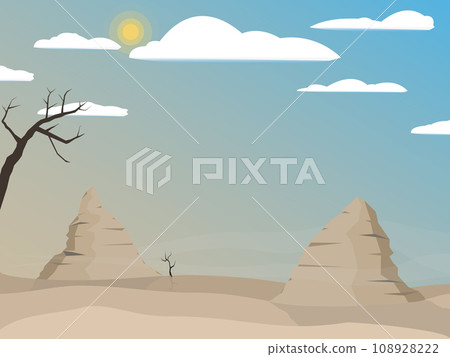 desert, dunes, vector 108928222