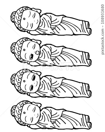 Set: Buddha (1 bed, monochrome) 108931680