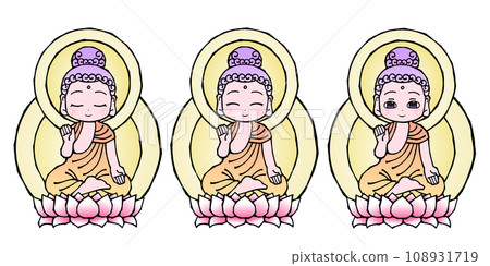 Set Shakyamuni Buddha B 108931719