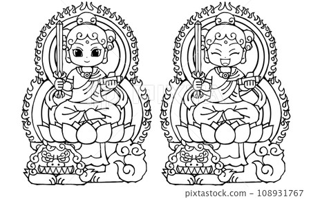 套裝, 文殊菩薩, 單色 108931767