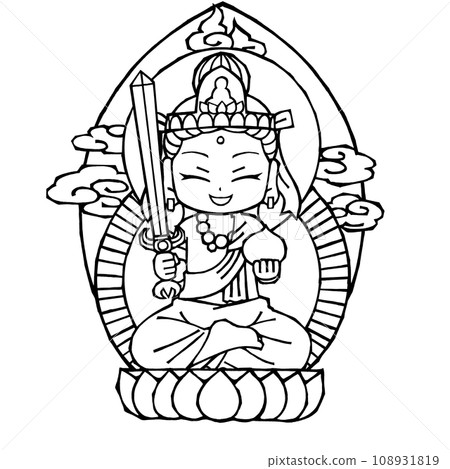 Kokuzo Bodhisattva (lol, monochrome) Kokuzo Bodhisattva (lol, monochrome) 108931819