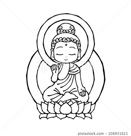 釋迦牟尼佛B單色 釋迦牟尼佛B單色 108931821