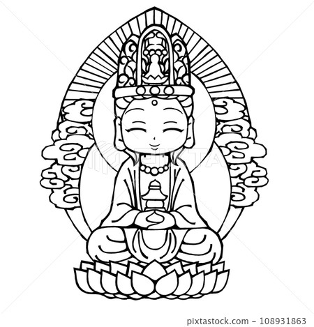 Maitreya Bodhisattva (lol, monochrome) Maitreya Bodhisattva (lol, monochrome) 108931863