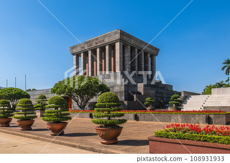 Ho Chi Minh Mausoleum, the resting place of Vietnamese revolutionary leader and President, in Hanoi, Vietnam. Translation 108931933