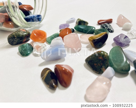 Power stones scattered from the bottle 108932225