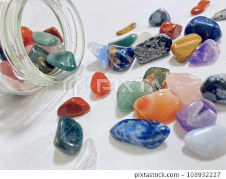 Power stones scattered from the bottle Power stones scattered from the bottle 108932227