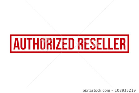 Authorized reseller Rubber Stamp Seal Vector Authorized reseller Rubber Stamp Seal Vector 108933219
