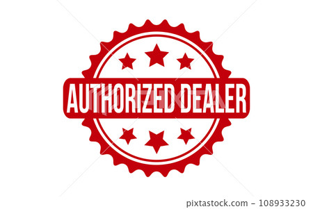 Authorized dealer Rubber Stamp Seal Vector 108933230