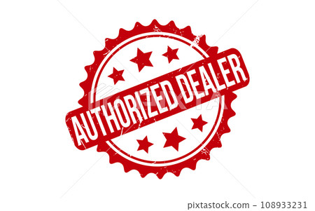Authorized dealer Rubber Stamp Seal Vector 108933231