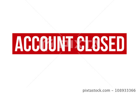 Account Closed Rubber Stamp Seal Vector 108933366