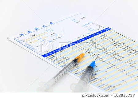 Image of blood test Image of blood test 108933797