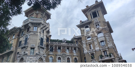 Quartiere Coppede, fun and magical architecture built 1913-1927, by architect Gino Coppede, Rome, Italy Quartiere Coppede, fun and magical architecture built 1913-1927, by architect Gino Coppede, Rome, Italy 108934038