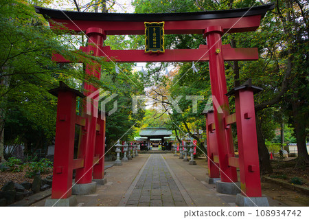 Minegaoka Hachiman Shrine Torii Gate, Mine, Kawaguchi City, Saitama Prefecture 108934742