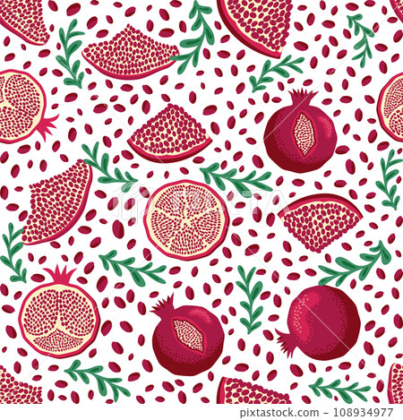 Pomegranate pattern, Happy and sweet New Year Shana Tova with pomegranates and seeds Pomegranate pattern, Happy and sweet New Year Shana Tova with pomegranates and seeds 108934977