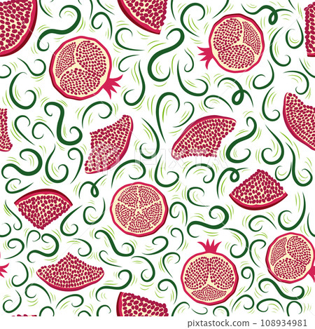 Pomegranate pattern, Happy and sweet New Year Shana Tova with pomegranates and seeds Pomegranate pattern, Happy and sweet New Year Shana Tova with pomegranates and seeds 108934981