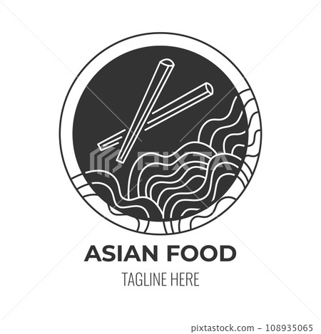 LOGO icon asian food cafe isolated vector design LOGO icon asian food cafe isolated vector design 108935065