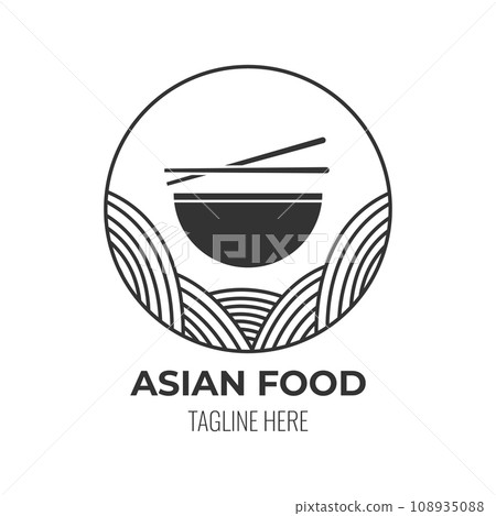 LOGO icon asian food cafe isolated vector design LOGO icon asian food cafe isolated vector design 108935088