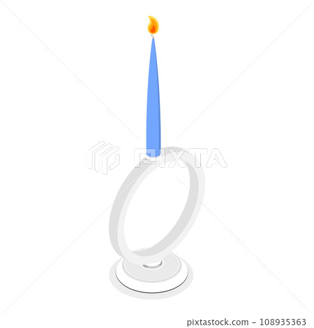 3D Isometric Flat Vector Set of Candles. Item 1 3D Isometric Flat Vector Set of Candles. Item 1 108935363