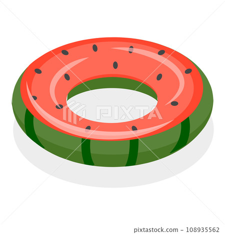 3D Isometric Flat Vector Set of Set Of Rubber Rings. Item 5 108935562
