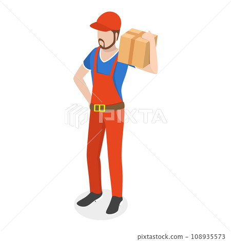 3D Isometric Flat Vector Set of Professions. Item 5 3D Isometric Flat Vector Set of Professions. Item 5 108935573