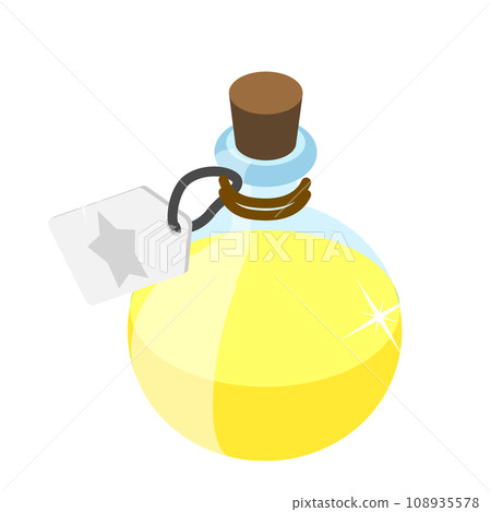 3D Isometric Flat Vector Set of Magic Potions. Item 5 108935578